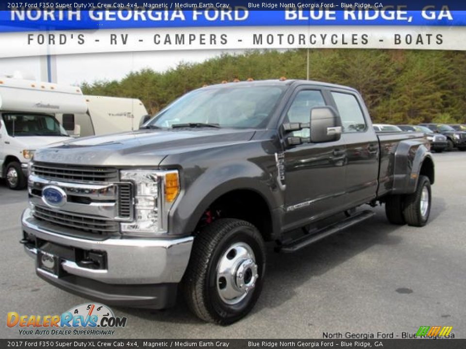 2017 Ford F350 Super Duty XL Crew Cab 4x4 Magnetic / Medium Earth Gray Photo #1