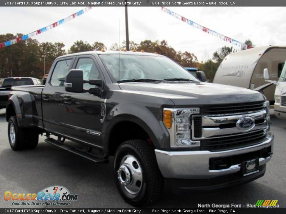 2017 Ford F350 Super Duty XL Crew Cab 4x4 Magnetic / Medium Earth Gray Photo #7
