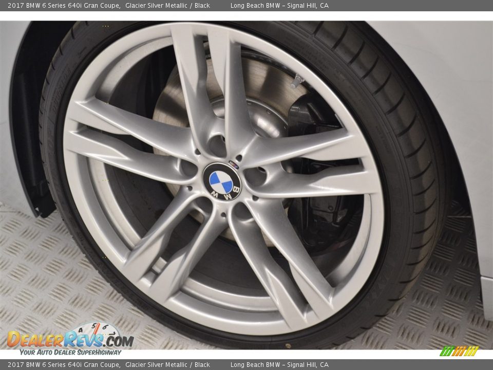 2017 BMW 6 Series 640i Gran Coupe Glacier Silver Metallic / Black Photo #6