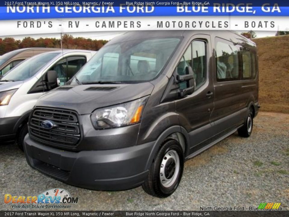2017 Ford Transit Wagon XL 350 MR Long Magnetic / Pewter Photo #1