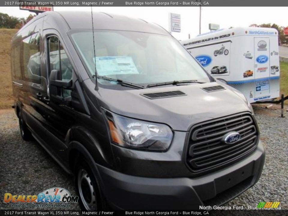 2017 Ford Transit Wagon XL 350 MR Long Magnetic / Pewter Photo #2