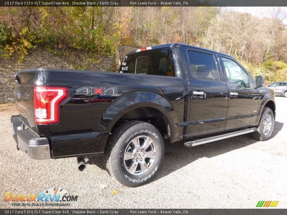 2017 Ford F150 XLT SuperCrew 4x4 Shadow Black / Earth Gray Photo #2