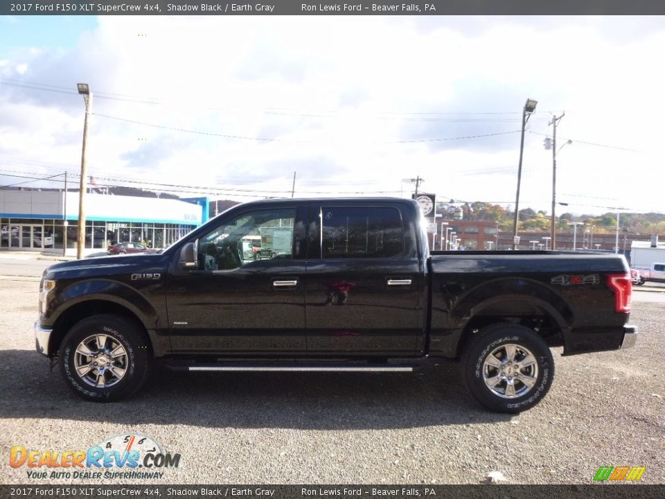 2017 Ford F150 XLT SuperCrew 4x4 Shadow Black / Earth Gray Photo #5