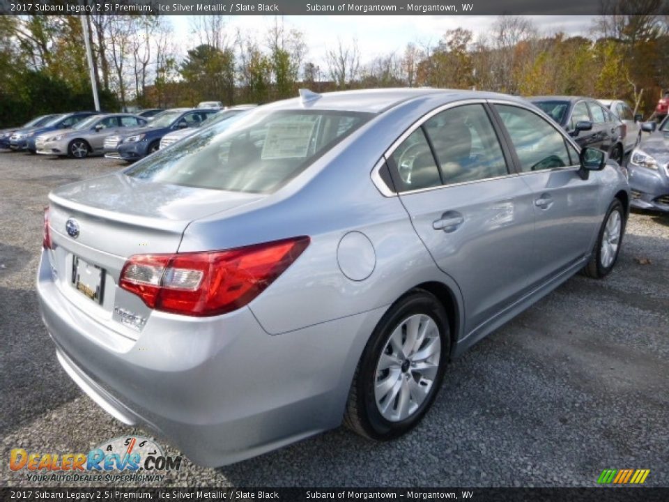 2017 Subaru Legacy 2.5i Premium Ice Silver Metallic / Slate Black Photo #7