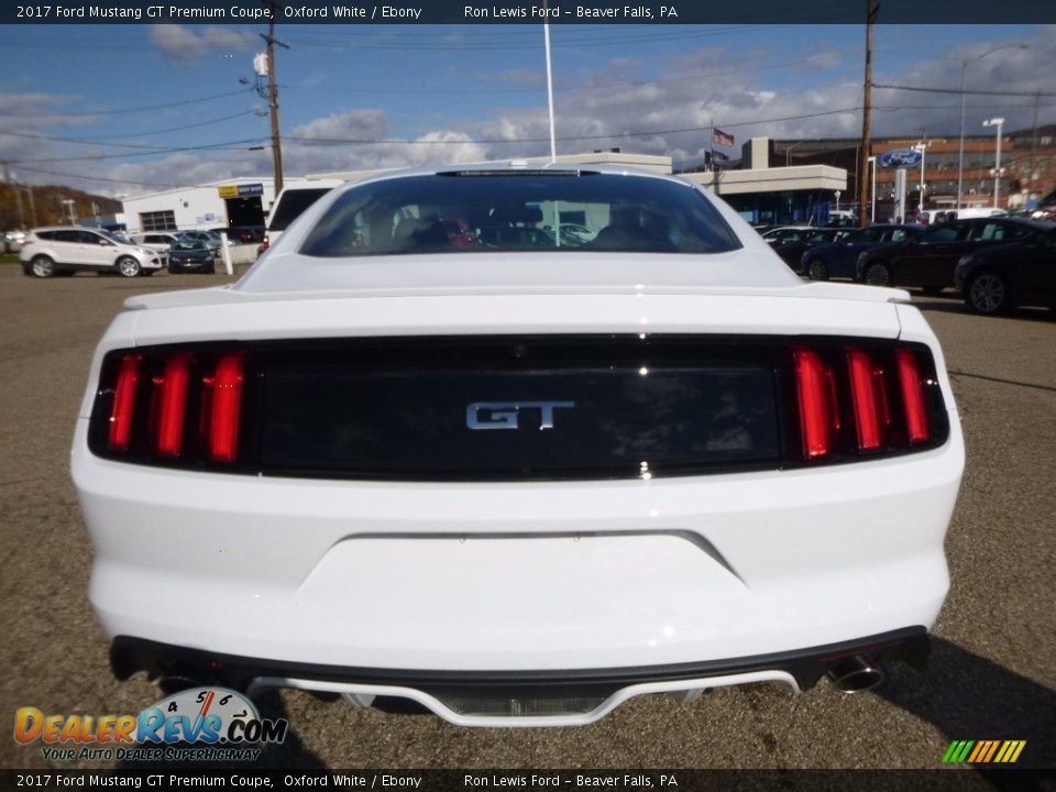 2017 Ford Mustang GT Premium Coupe Oxford White / Ebony Photo #3