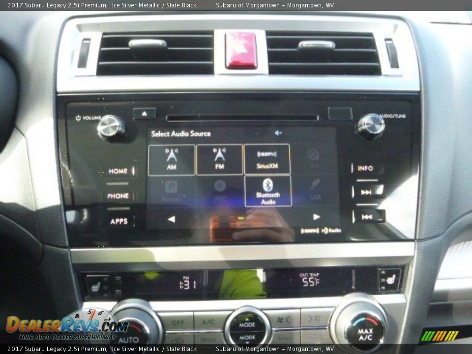 2017 Subaru Legacy 2.5i Premium Ice Silver Metallic / Slate Black Photo #17
