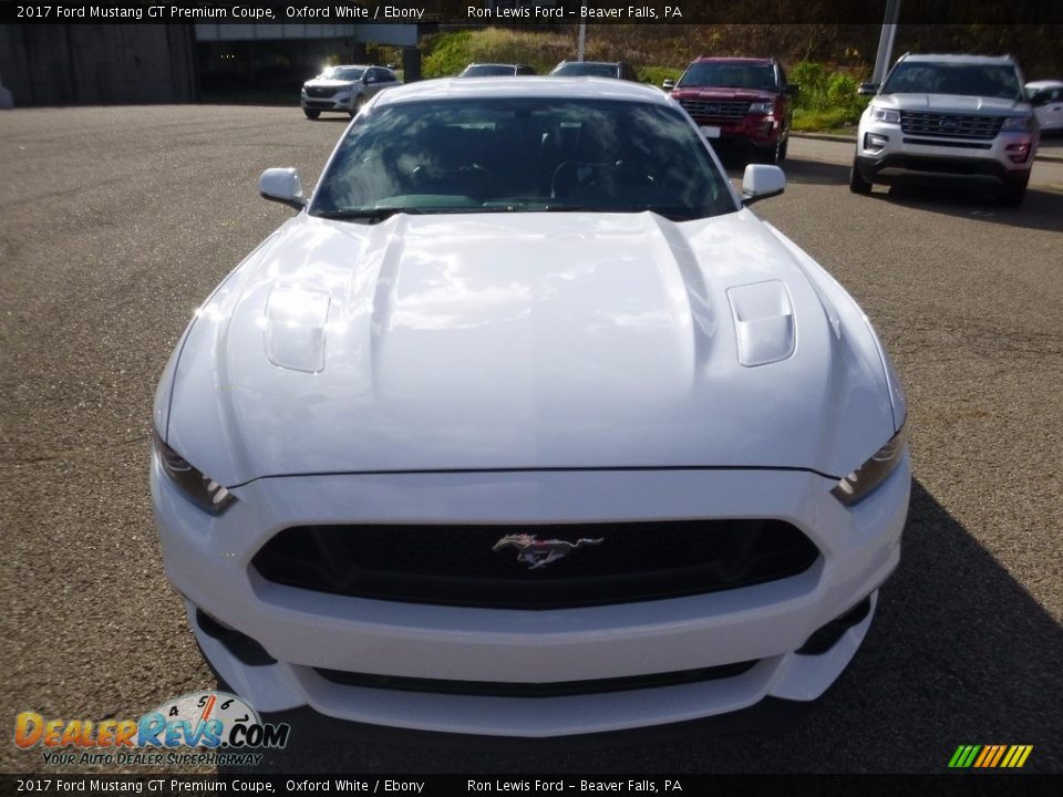 2017 Ford Mustang GT Premium Coupe Oxford White / Ebony Photo #7