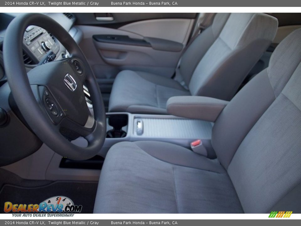 2014 Honda CR-V LX Twilight Blue Metallic / Gray Photo #3