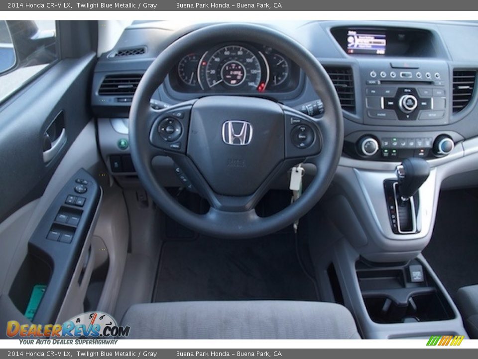 2014 Honda CR-V LX Twilight Blue Metallic / Gray Photo #5