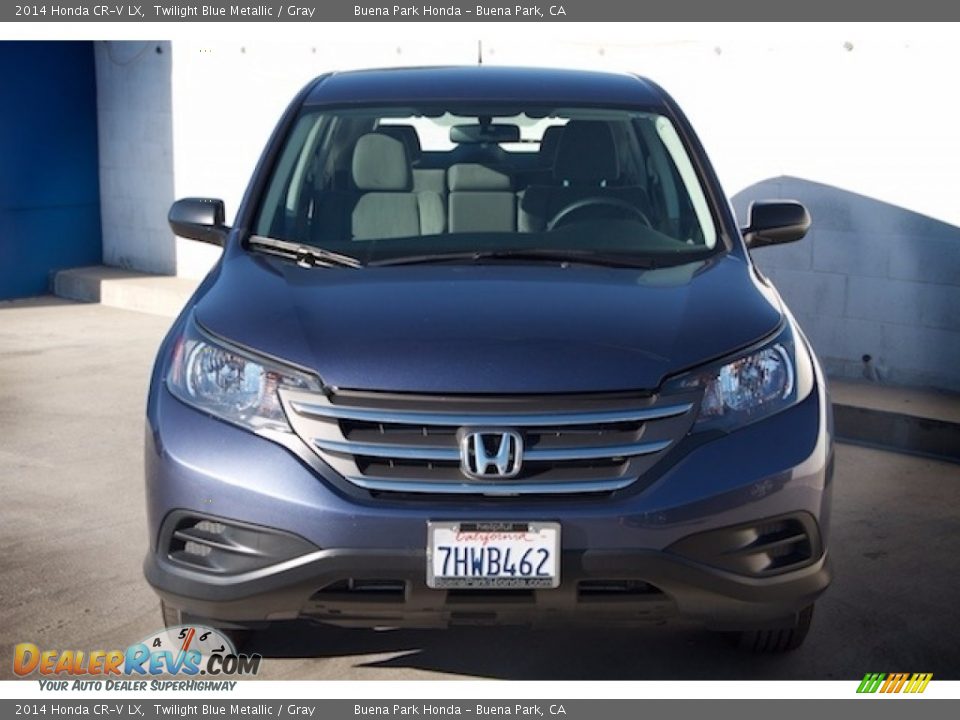 2014 Honda CR-V LX Twilight Blue Metallic / Gray Photo #7