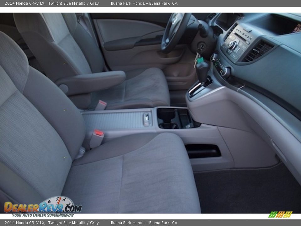2014 Honda CR-V LX Twilight Blue Metallic / Gray Photo #17