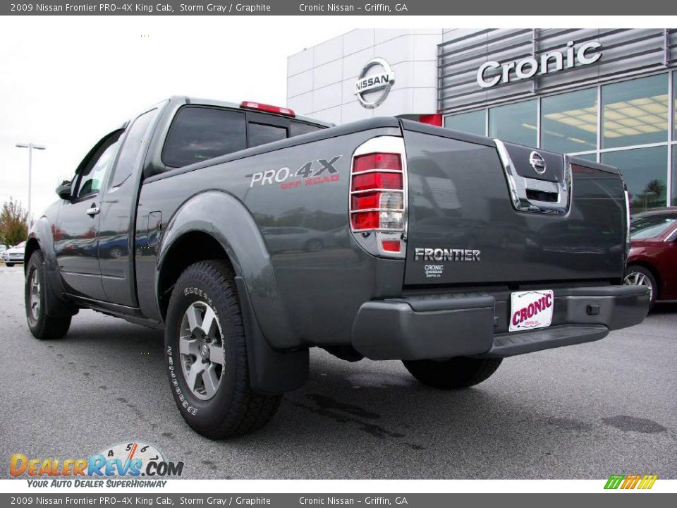 2009 Nissan Frontier PRO-4X King Cab Storm Gray / Graphite Photo #8