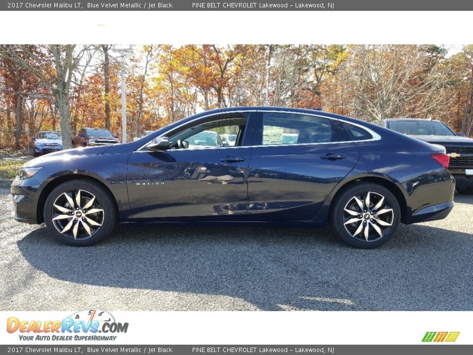 2017 Chevrolet Malibu LT Blue Velvet Metallic / Jet Black Photo #3
