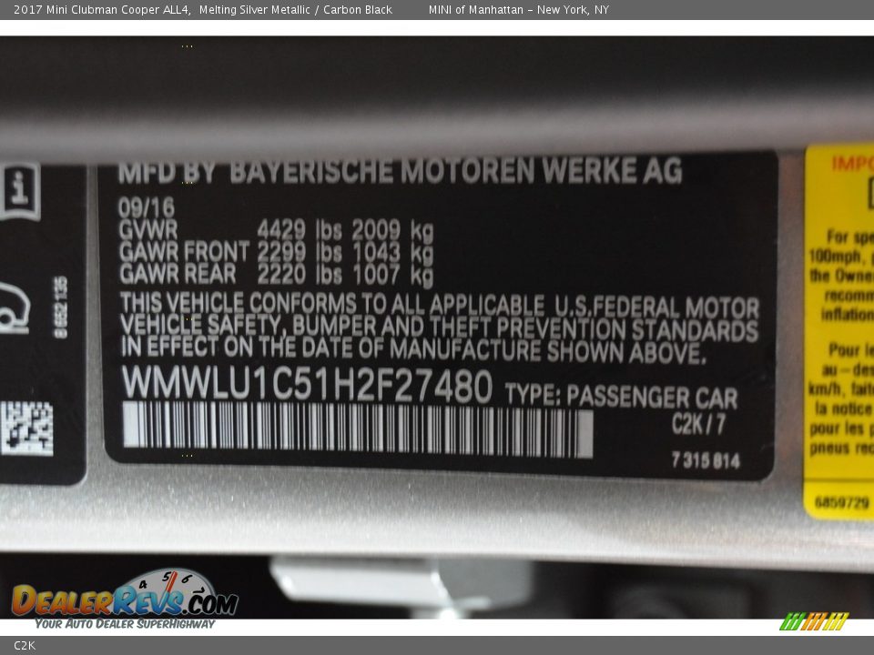 Mini Color Code C2K Melting Silver Metallic