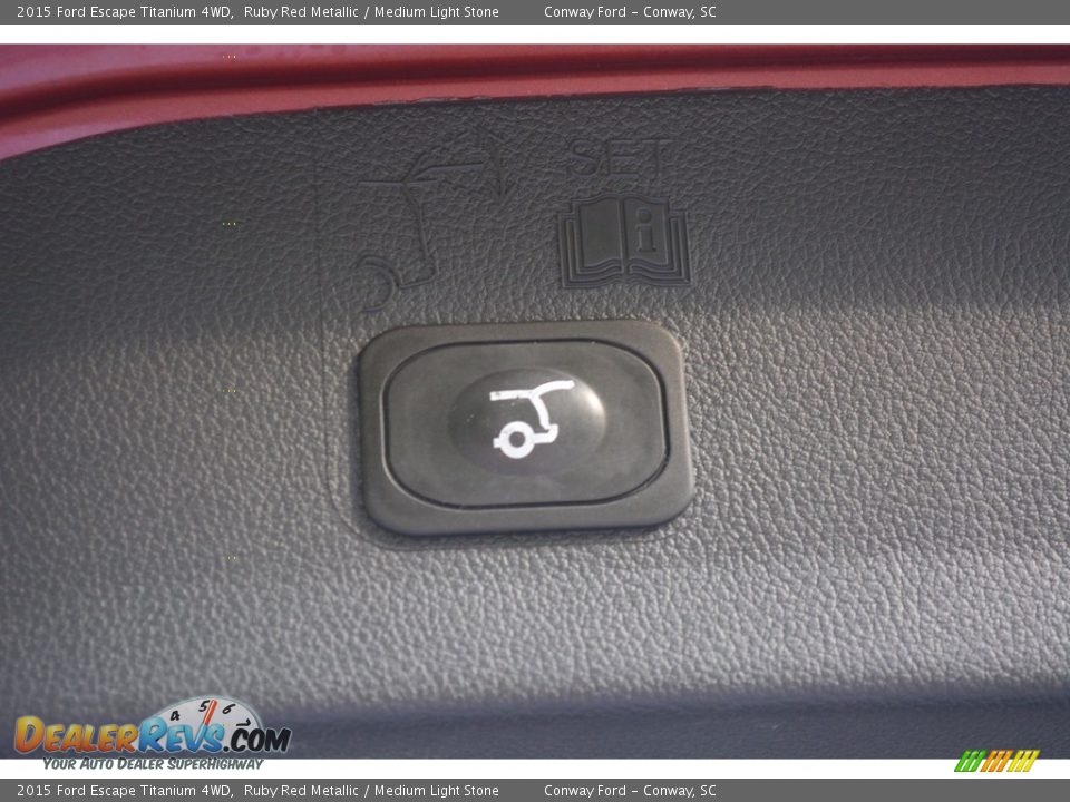 2015 Ford Escape Titanium 4WD Ruby Red Metallic / Medium Light Stone Photo #7