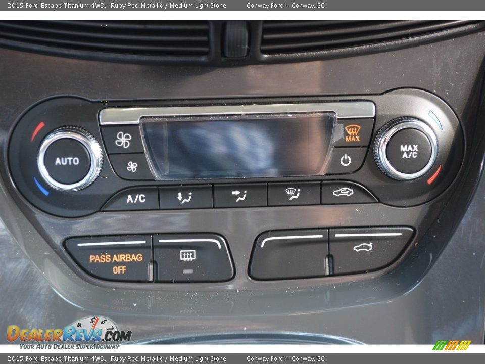 2015 Ford Escape Titanium 4WD Ruby Red Metallic / Medium Light Stone Photo #22