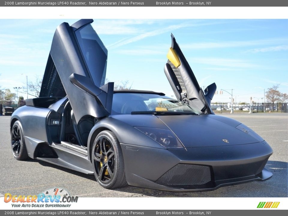 2008 Lamborghini Murcielago LP640 Roadster Nero Aldebaran / Nero Perseus Photo #2