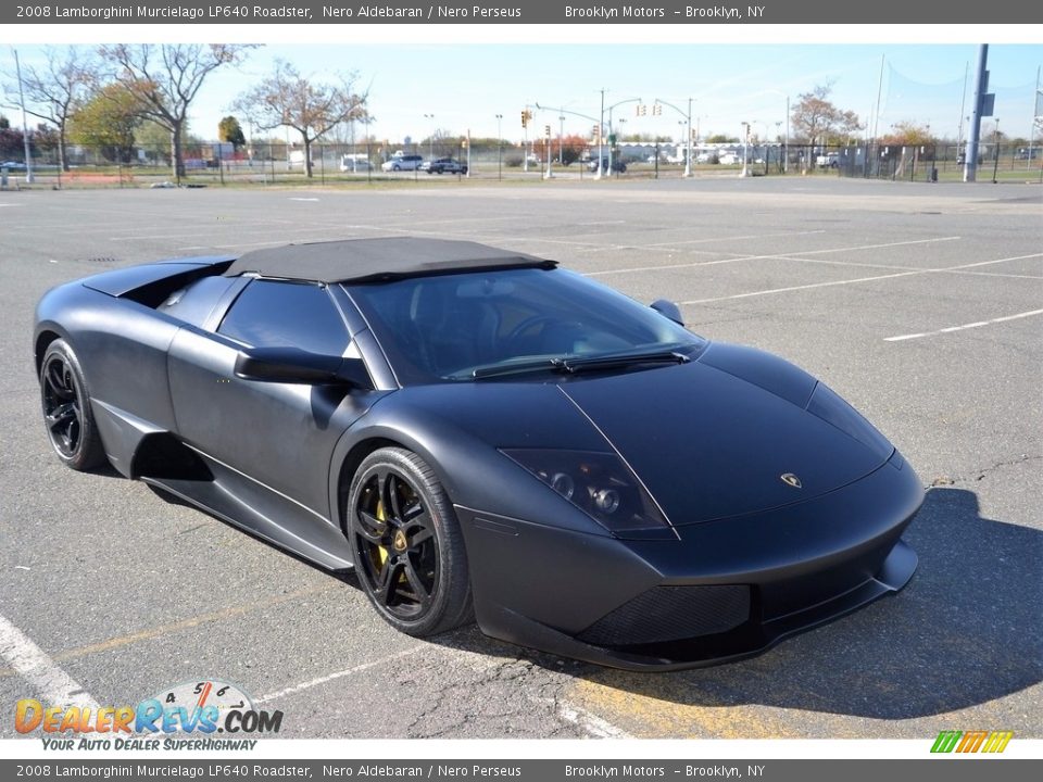 Nero Aldebaran 2008 Lamborghini Murcielago LP640 Roadster Photo #4