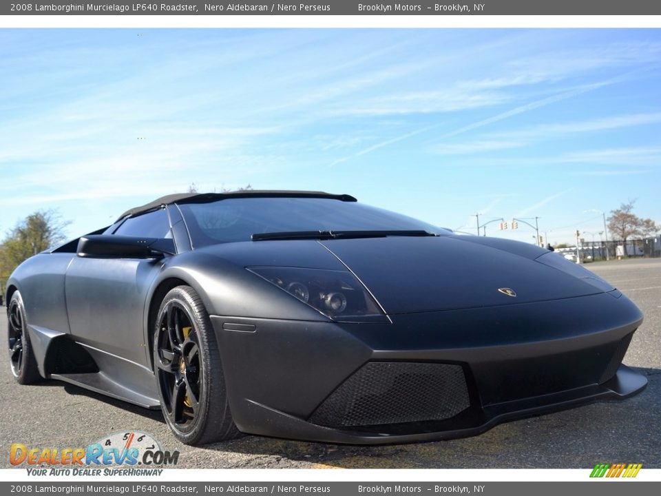 2008 Lamborghini Murcielago LP640 Roadster Nero Aldebaran / Nero Perseus Photo #6