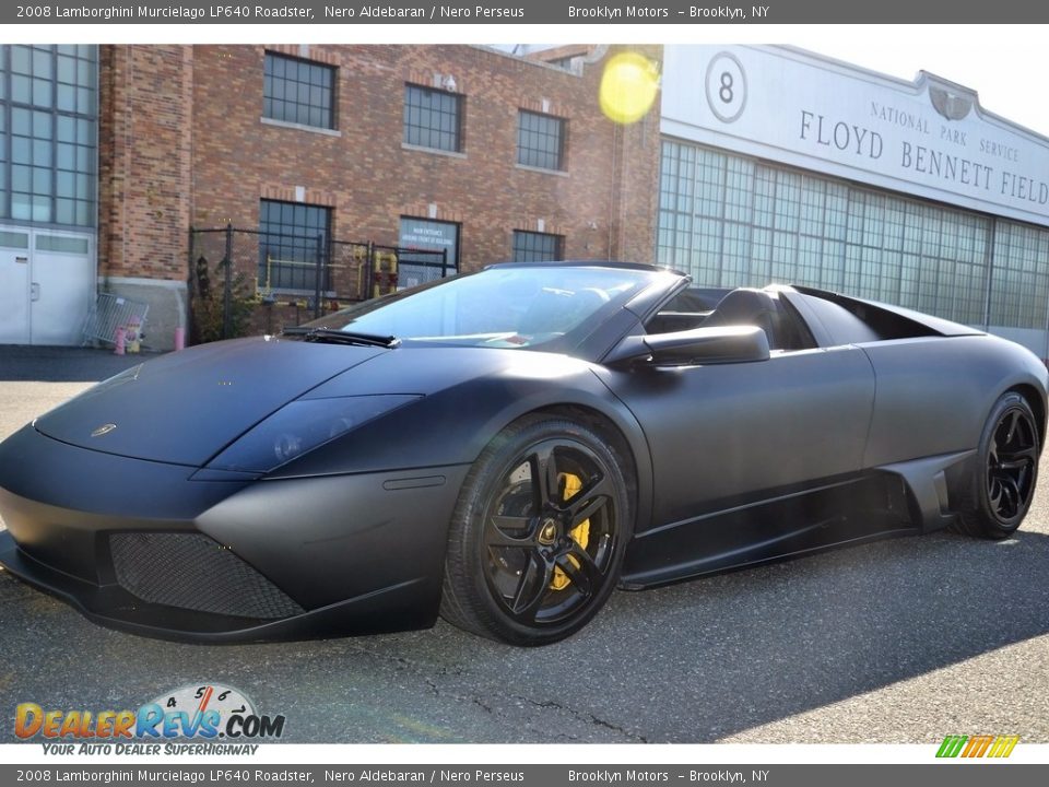 2008 Lamborghini Murcielago LP640 Roadster Nero Aldebaran / Nero Perseus Photo #12