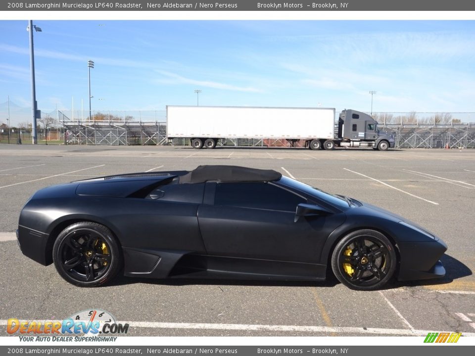 Nero Aldebaran 2008 Lamborghini Murcielago LP640 Roadster Photo #24
