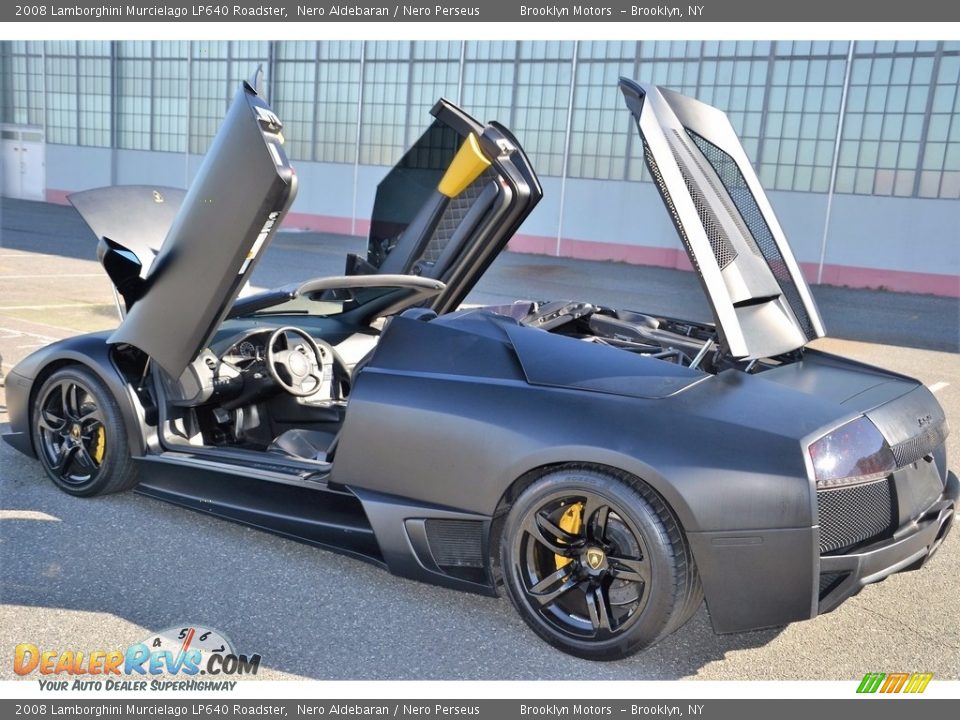 Nero Aldebaran 2008 Lamborghini Murcielago LP640 Roadster Photo #34