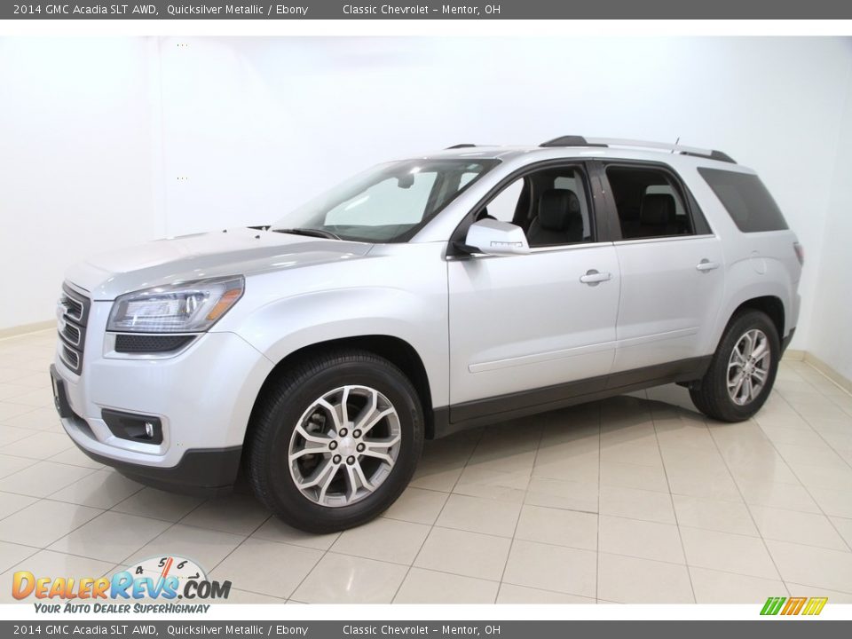 2014 GMC Acadia SLT AWD Quicksilver Metallic / Ebony Photo #3