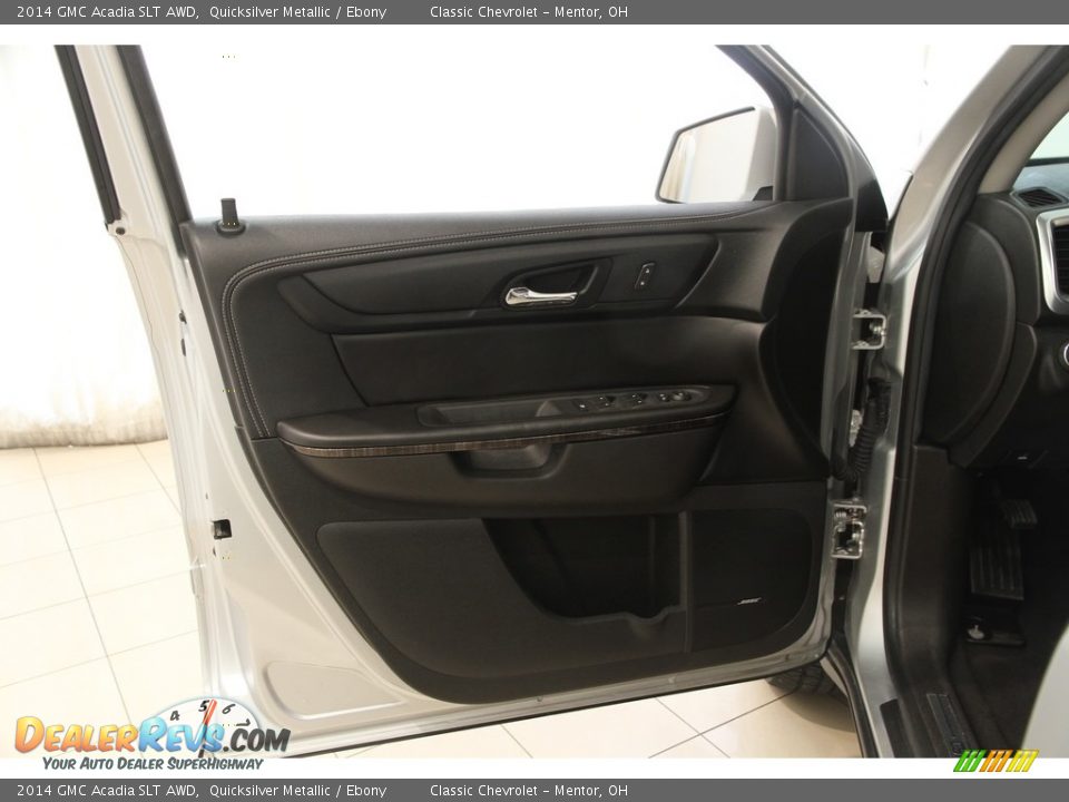2014 GMC Acadia SLT AWD Quicksilver Metallic / Ebony Photo #4