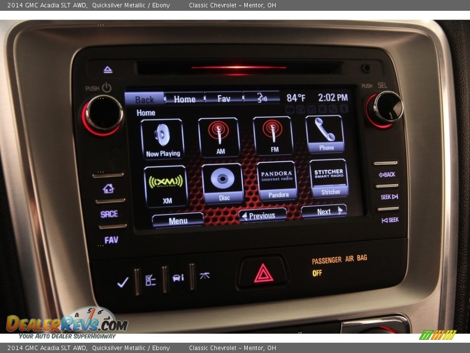 2014 GMC Acadia SLT AWD Quicksilver Metallic / Ebony Photo #9