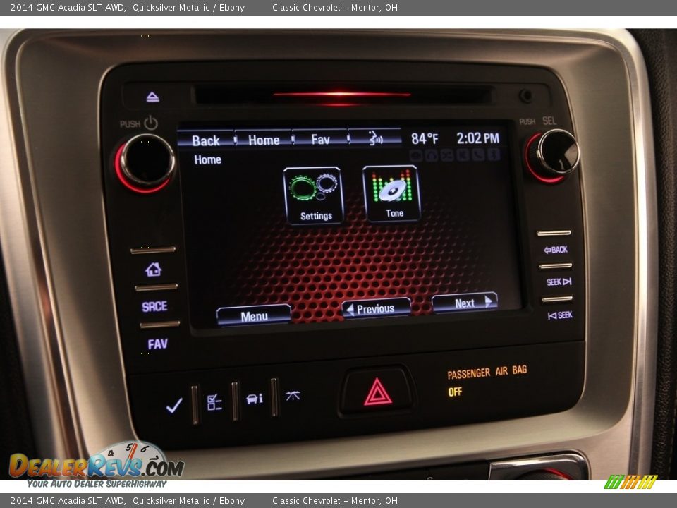2014 GMC Acadia SLT AWD Quicksilver Metallic / Ebony Photo #11
