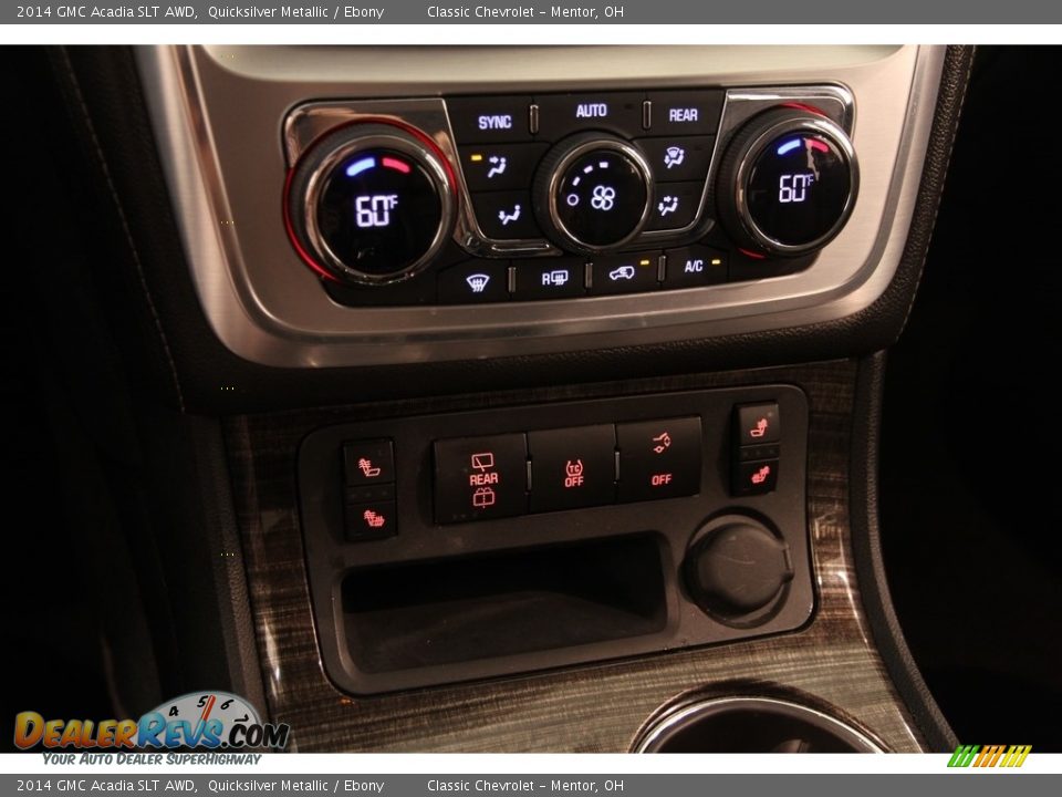 2014 GMC Acadia SLT AWD Quicksilver Metallic / Ebony Photo #12