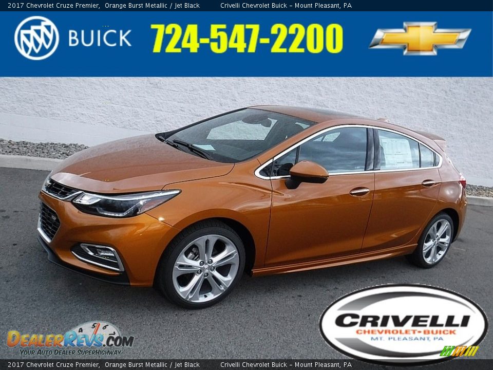 2017 Chevrolet Cruze Premier Orange Burst Metallic / Jet Black Photo #1