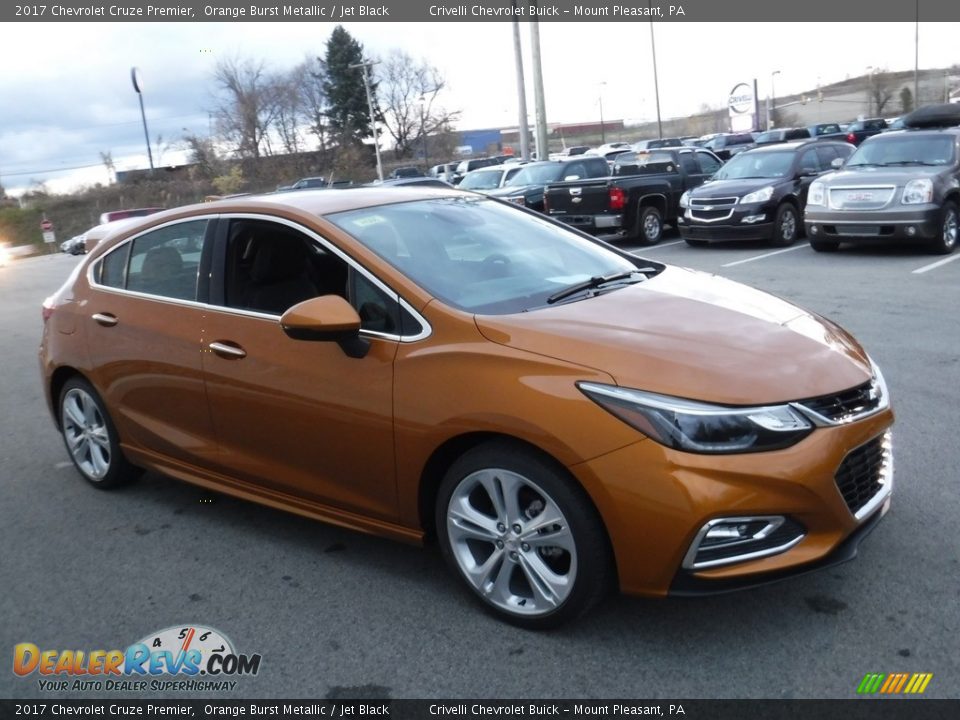 2017 Chevrolet Cruze Premier Orange Burst Metallic / Jet Black Photo #7