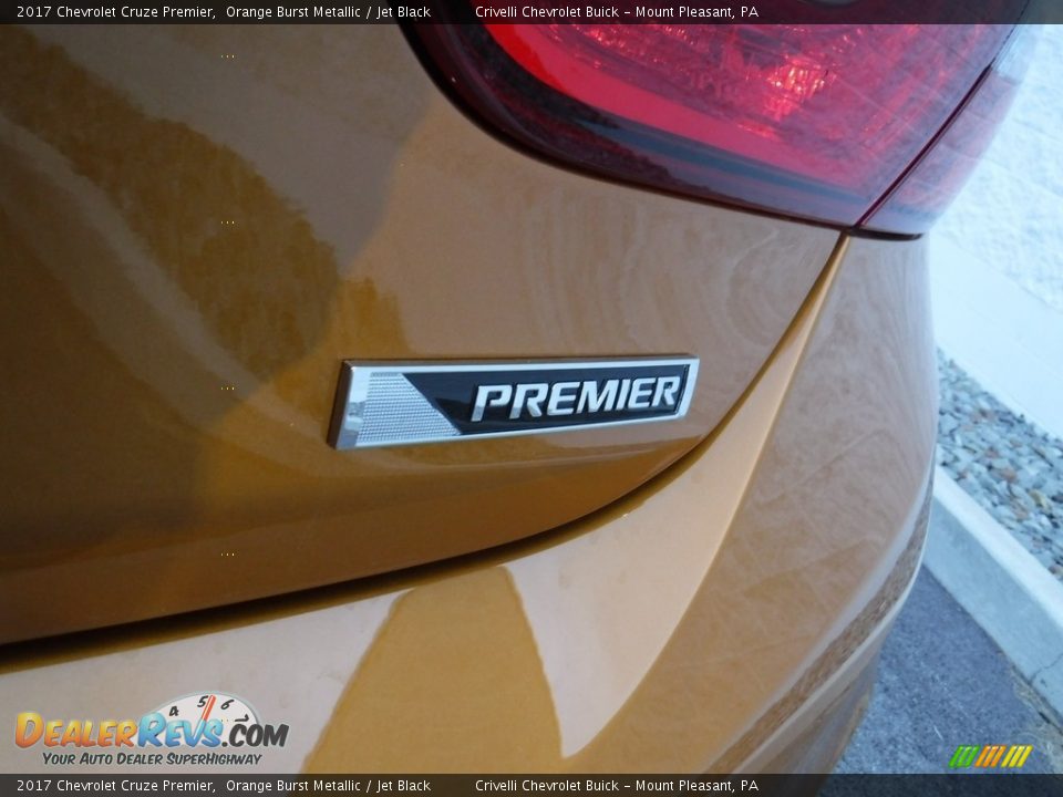2017 Chevrolet Cruze Premier Orange Burst Metallic / Jet Black Photo #9