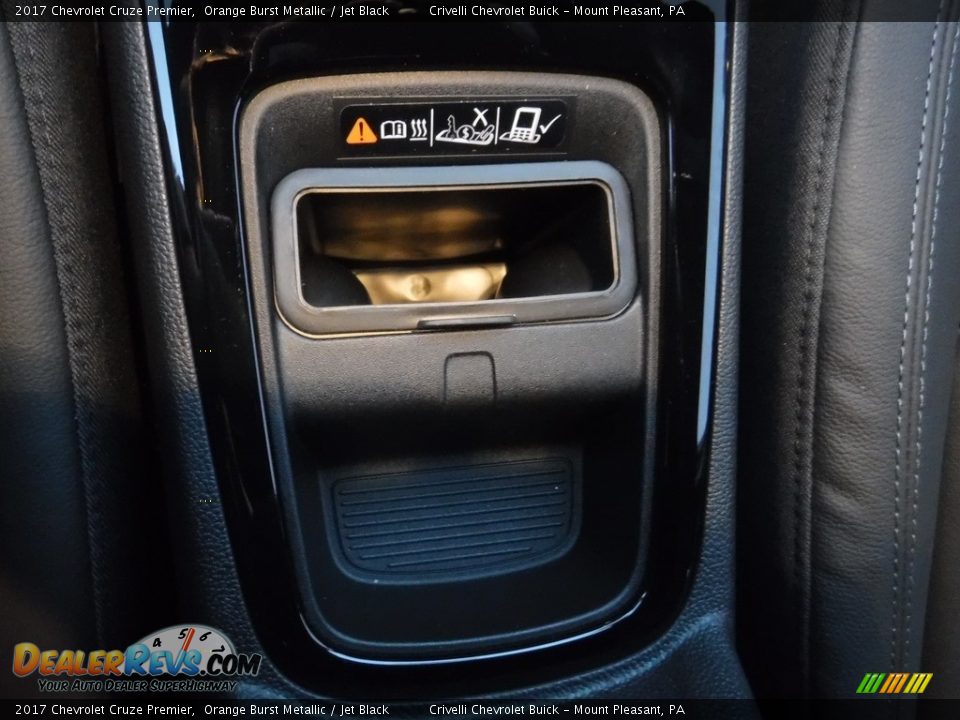 2017 Chevrolet Cruze Premier Orange Burst Metallic / Jet Black Photo #21