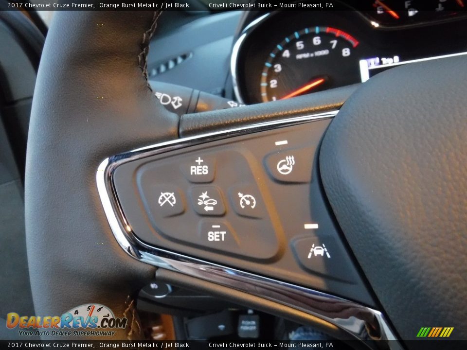 2017 Chevrolet Cruze Premier Orange Burst Metallic / Jet Black Photo #23