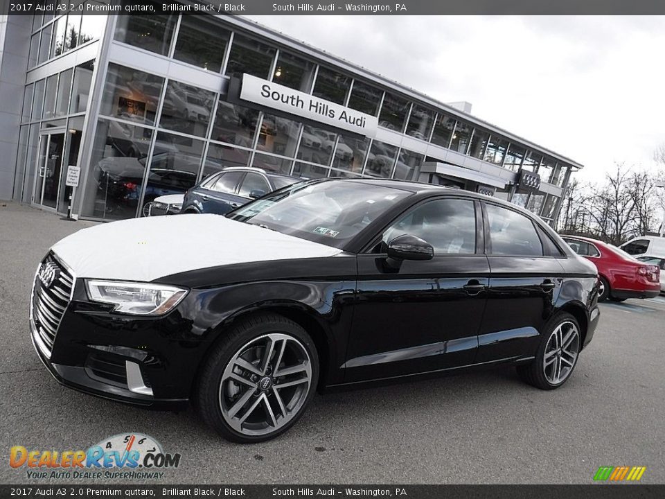 2017 Audi A3 2.0 Premium quttaro Brilliant Black / Black Photo #1