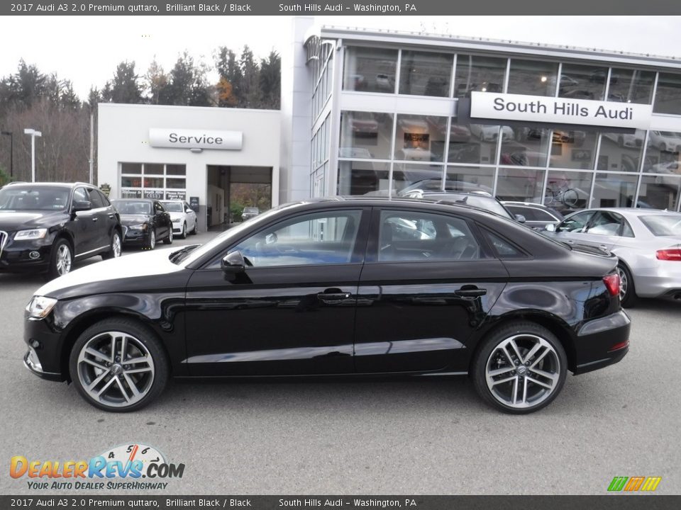 2017 Audi A3 2.0 Premium quttaro Brilliant Black / Black Photo #2