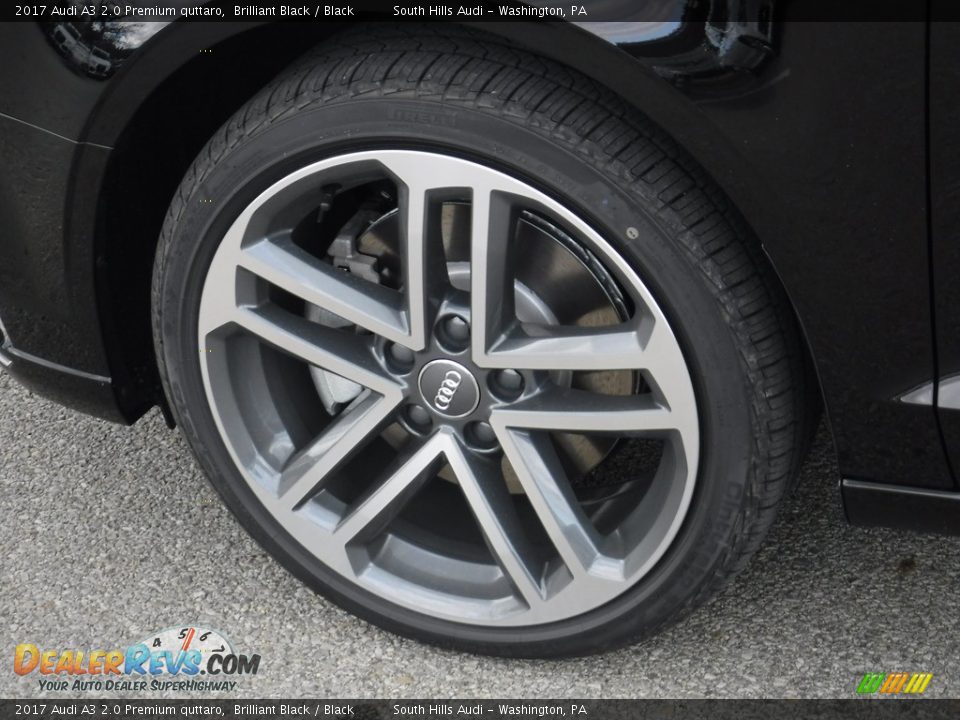 2017 Audi A3 2.0 Premium quttaro Brilliant Black / Black Photo #3