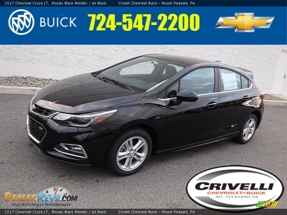2017 Chevrolet Cruze LT Mosaic Black Metallic / Jet Black Photo #1