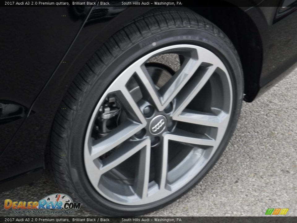 2017 Audi A3 2.0 Premium quttaro Brilliant Black / Black Photo #4