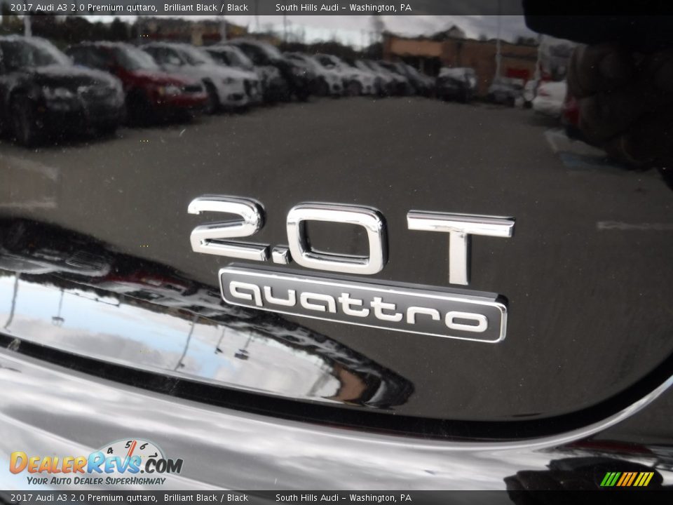2017 Audi A3 2.0 Premium quttaro Brilliant Black / Black Photo #11