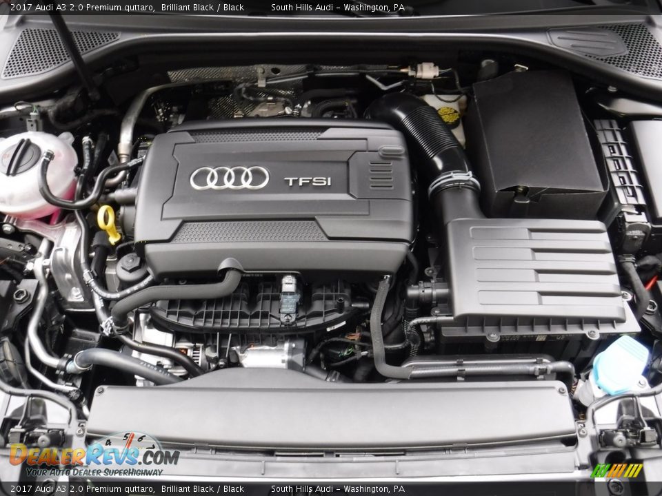 2017 Audi A3 2.0 Premium quttaro Brilliant Black / Black Photo #14