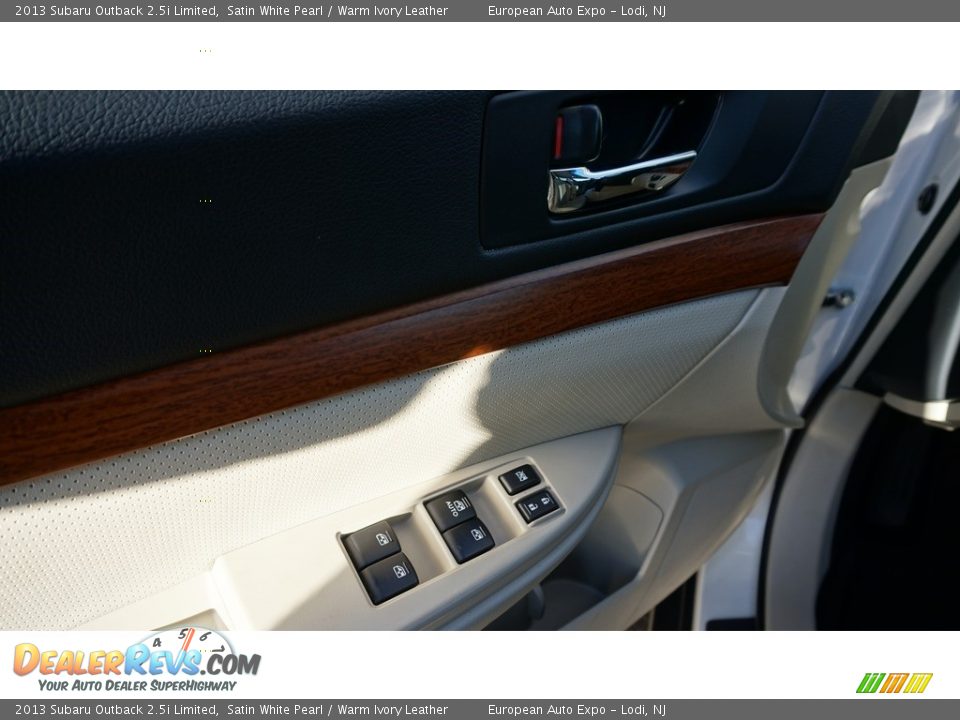 2013 Subaru Outback 2.5i Limited Satin White Pearl / Warm Ivory Leather Photo #14