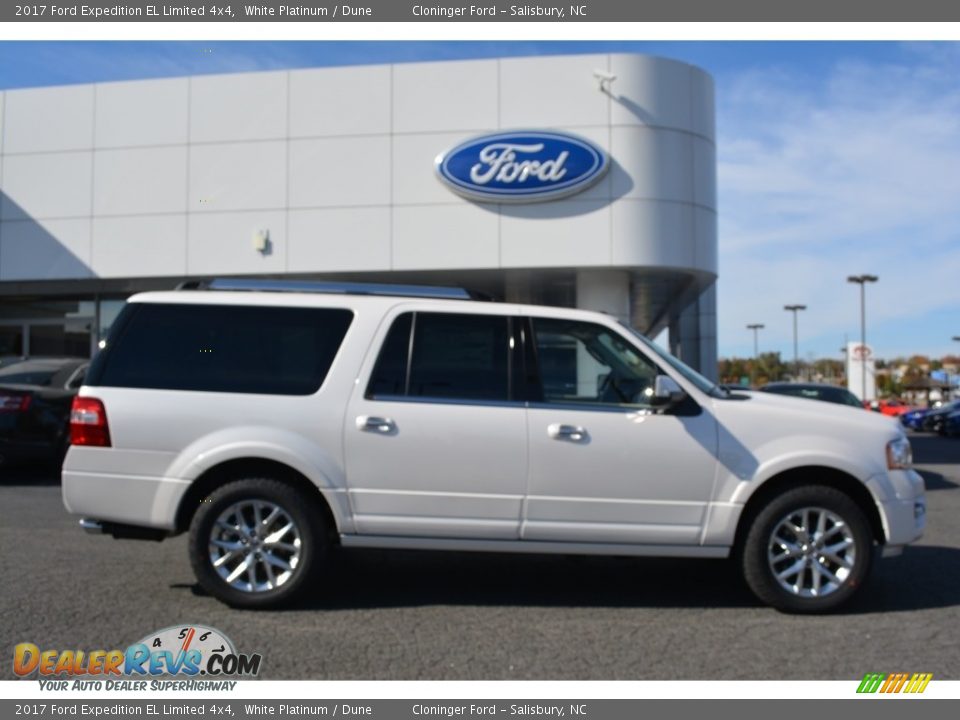 2017 Ford Expedition EL Limited 4x4 White Platinum / Dune Photo #2