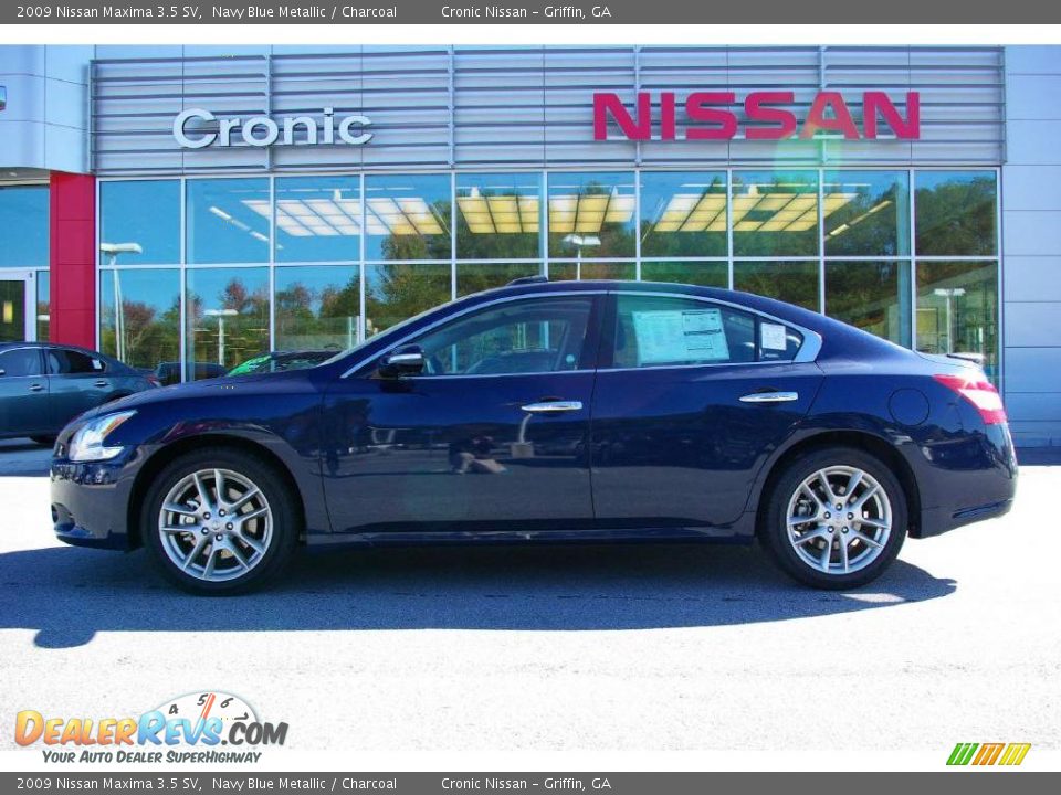 2009 Nissan Maxima 3.5 SV Navy Blue Metallic / Charcoal Photo #1