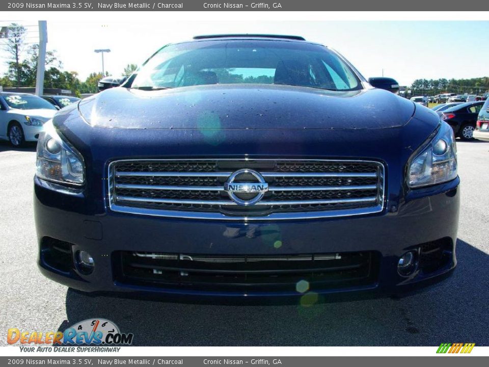 2009 Nissan Maxima 3.5 SV Navy Blue Metallic / Charcoal Photo #3