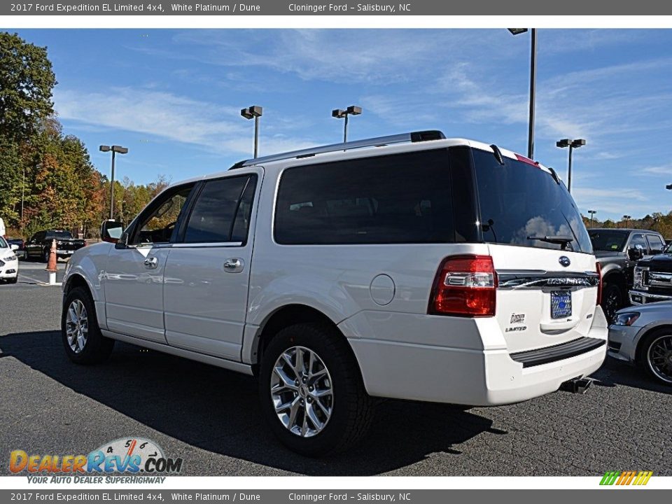 2017 Ford Expedition EL Limited 4x4 White Platinum / Dune Photo #29