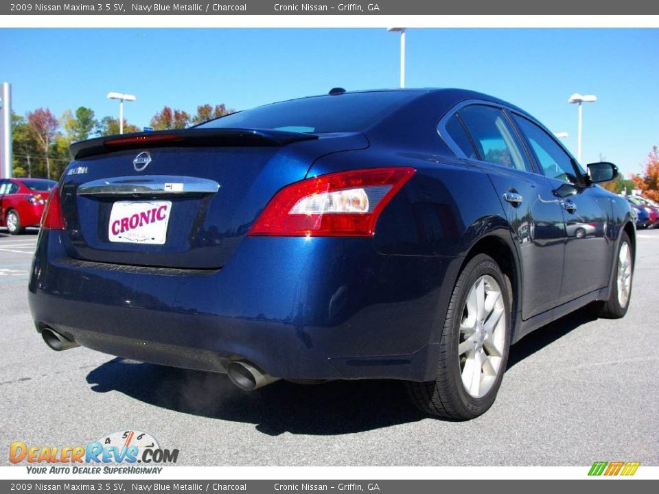 2009 Nissan Maxima 3.5 SV Navy Blue Metallic / Charcoal Photo #6