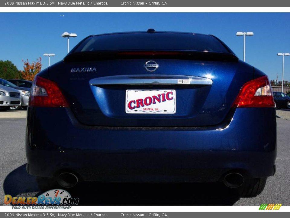 2009 Nissan Maxima 3.5 SV Navy Blue Metallic / Charcoal Photo #7